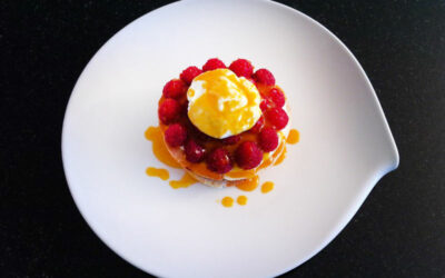 Mille Feuille mit Mascarponecreme und Himbeeren