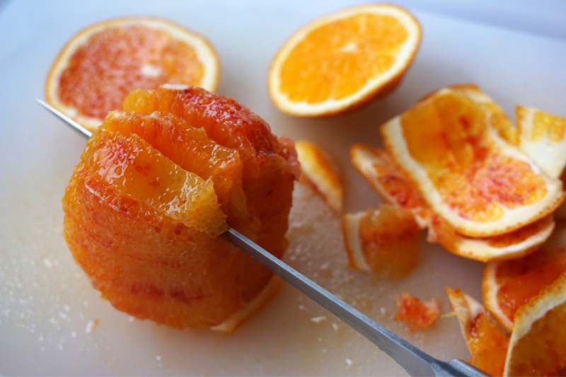 Orangen filetieren