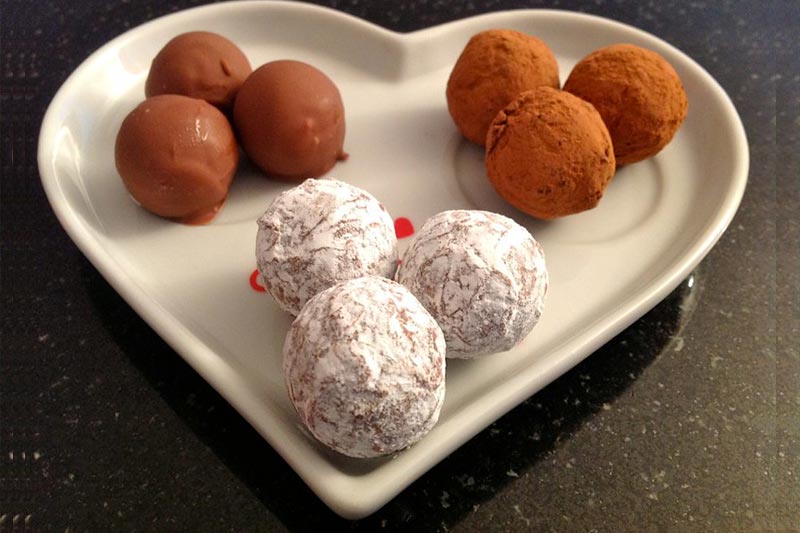 Valentins-Pralinen