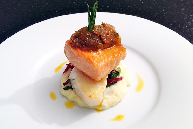 Duett von Dorsch und Lachs