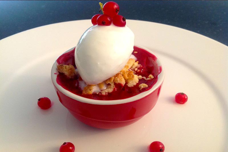 Johannisbeer Crumble Rezept