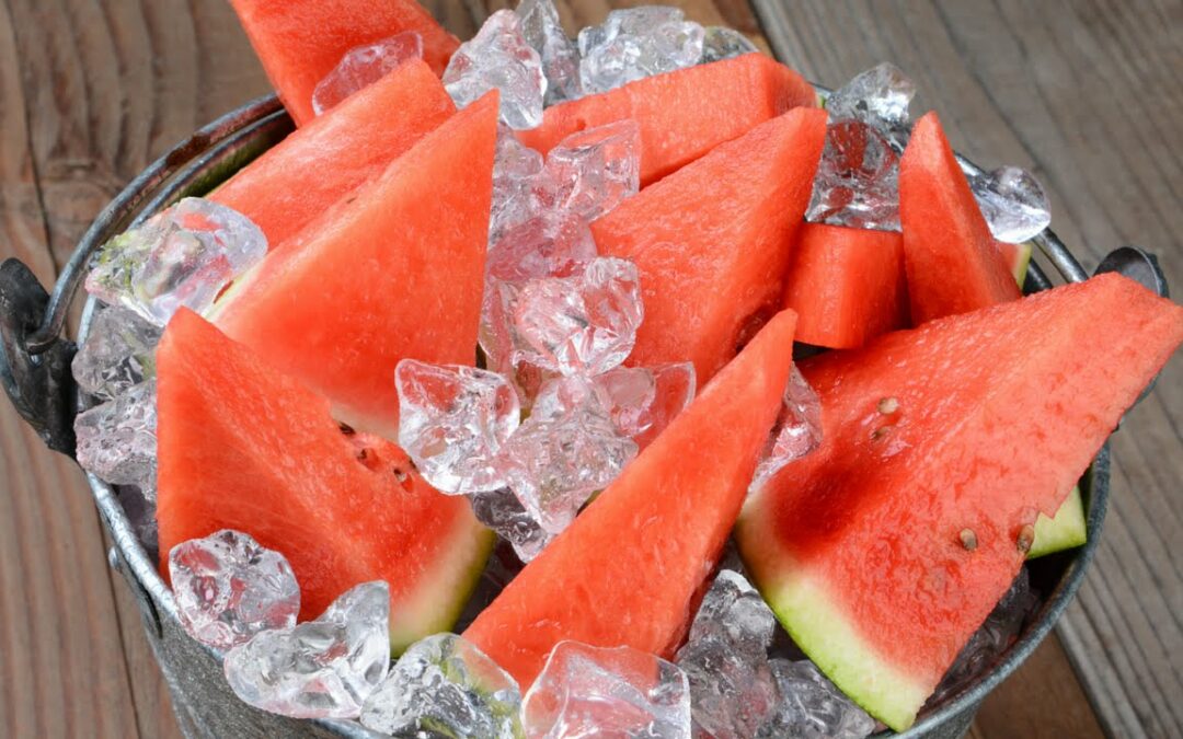 Wassermelone essen
