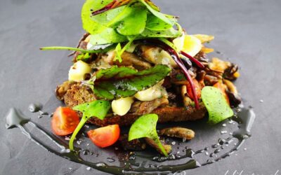 Brot mit gebratenen Pilzen und Castello White Käse – Rezept