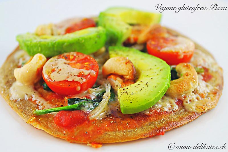 Vegane Pizza, glutenfrei – Rezept
