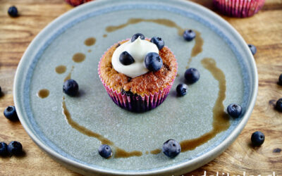 Saftige Low Carb Blaubeer Muffins – einfaches Rezept ohne Zucker